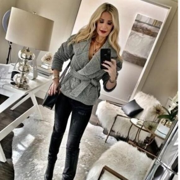 VERONICA BEARD Marshal Metallic Quilted Coat - Picture 9 of 17